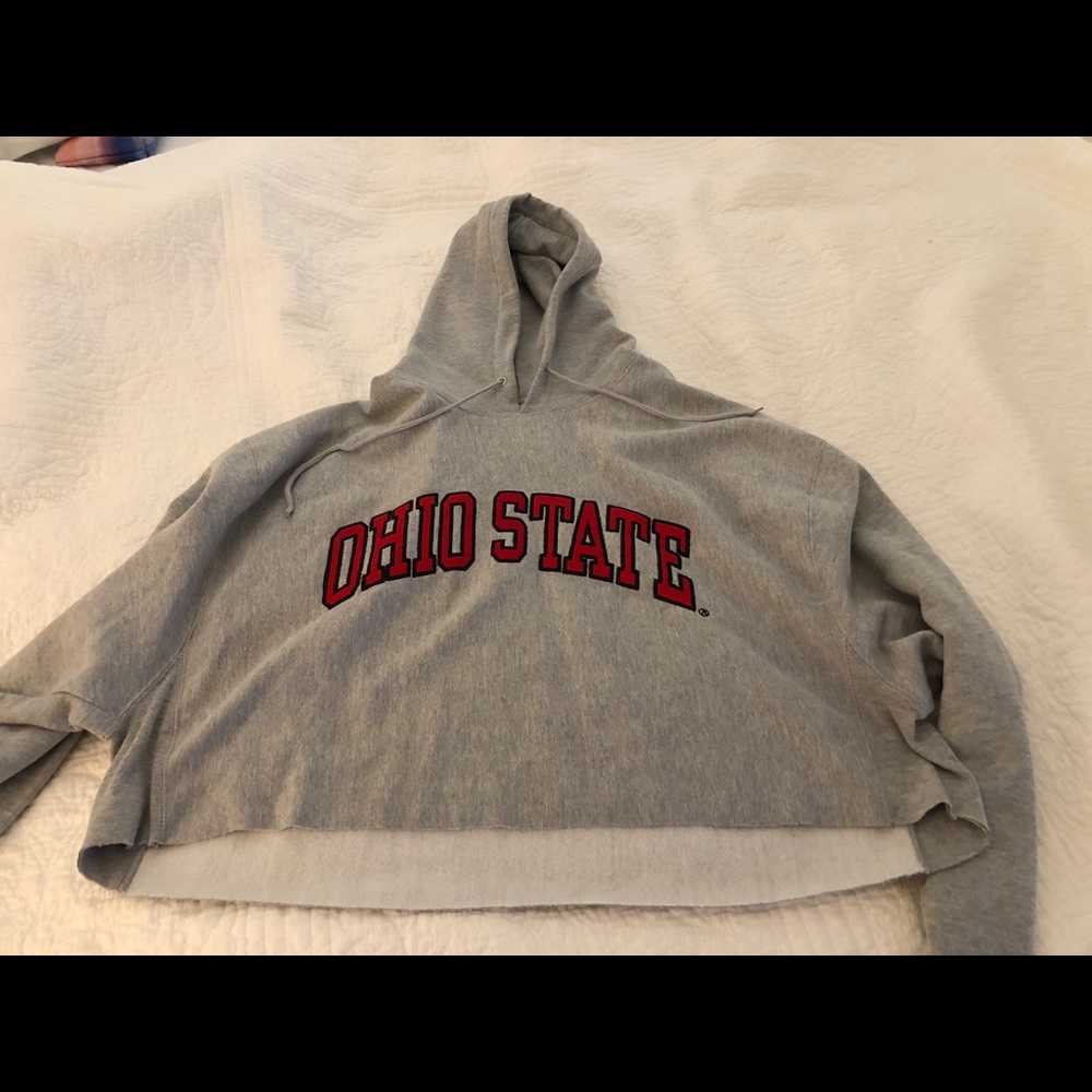 Ohio State Cropped Hoodie